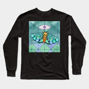 Stained Glass Moth Long Sleeve T-Shirt